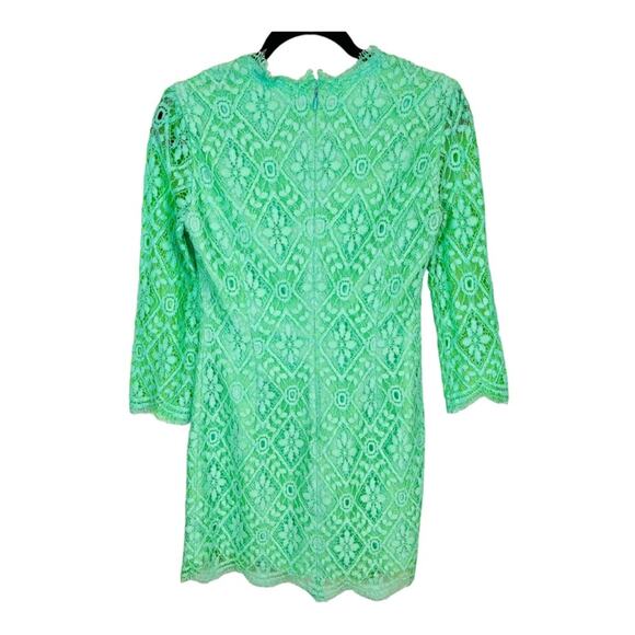 Lilly Pulitzer Meryl Dress Poolside Mint Green Diamond Lace - Picture 5 of 12